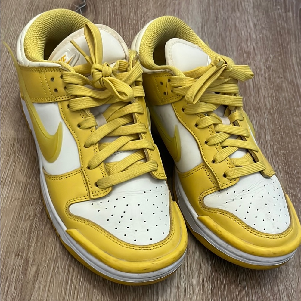 Nike Dunks in Yellow and White